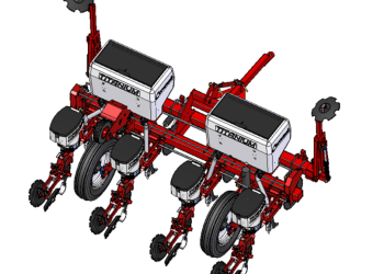 4 ROW TITANIUM PLANTER